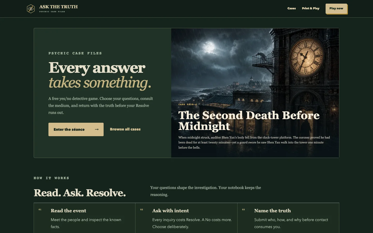 Ask the Truth website screenshot