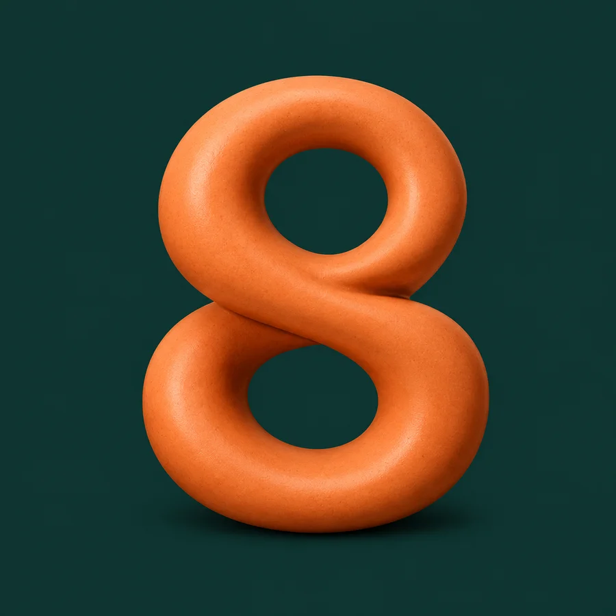 Good Thing orange ceramic g brand icon